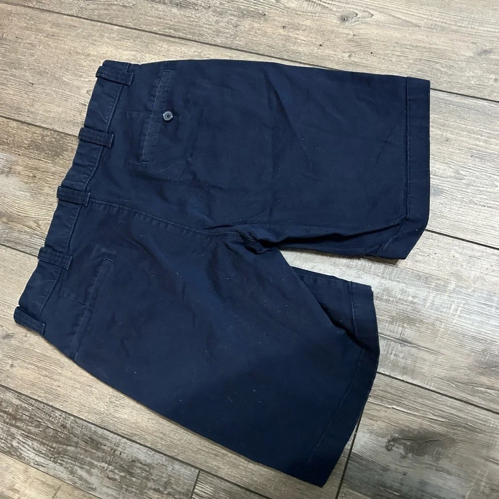 J. Crew Men's navy chino style shorts, size 30 with a 9” inseam